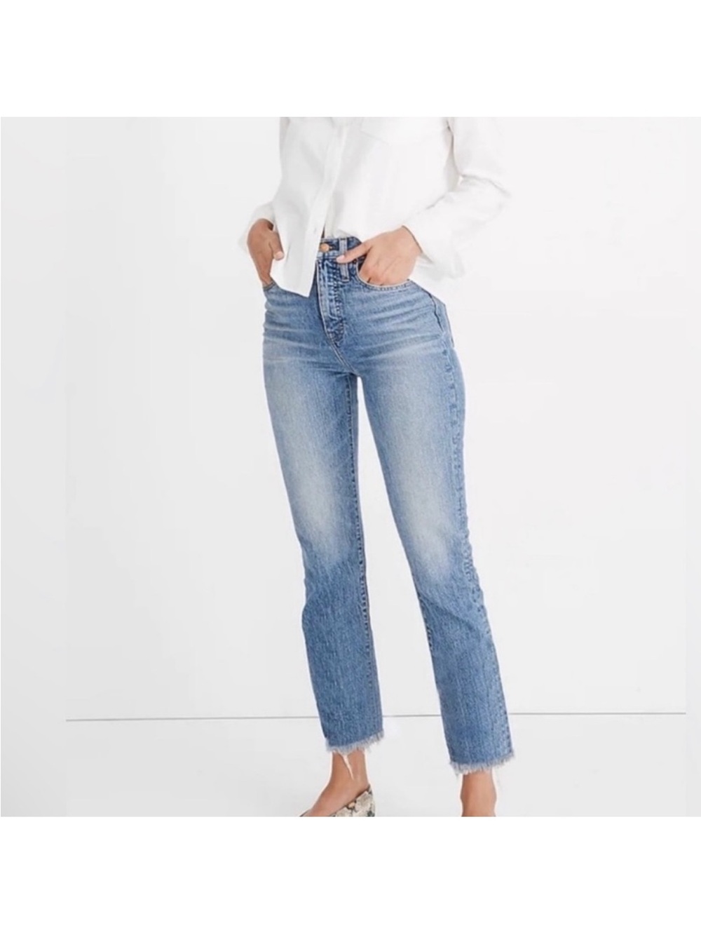 Madewell Women's The Perfect Vintage Jeans High-Rise Denim Blue Size 25